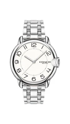 Coach Ladies Arden Silver-Tone Stainless Steel Watch White Dial - image 1 of 2