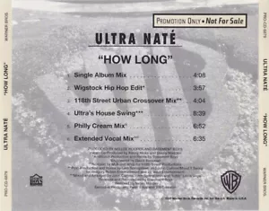 Ultra Nate: How Long PROMO w/ Artwork MUSIC AUDIO CD Wigstock 118th Street Mixes - Picture 1 of 1