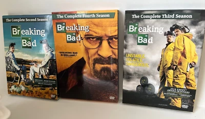 BREAKING BAD: SEASONS 2, 3 & 4 DVD Lot Of 3 Box Sets - Image 1 of 4