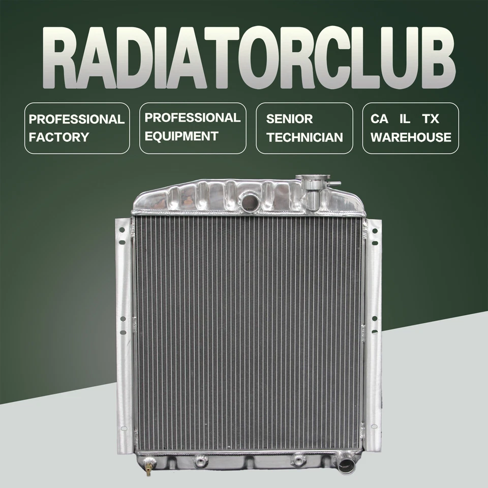 3 Row Aluminum KKS Radiator For 48-54 Chevy GMC Truck For V8 Conversion ONLY - Изображение 1 из 4