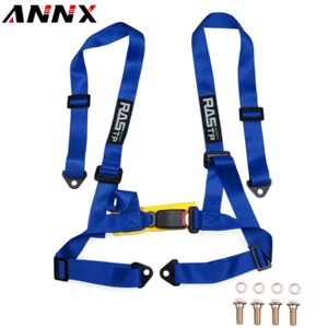 RASTP 2" 4-Point Adjustable Racing Seat Belts Harness Shoulder Straps - Picture 1 of 9