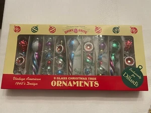 Radko Shiny Brite Eiszapfen 9er Set Ornamente - Bild 1 von 2