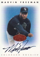 1996 Leaf Signature Baseball Autograph #73 Marvin Freeman AUTO Colorado Rockies