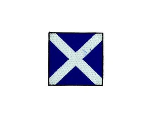 Flag patch embroidered international maritime nautical navy signal M Mike - Picture 1 of 1
