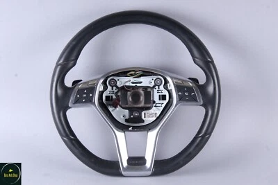 12-18 Mercedes R172 SLK350 CLS550 AMG Sport Steering Wheel Flat Bottom OEM 22k - Image 1 of 4