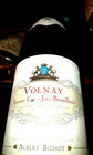Superbe bouteille vin Volnay 1er Cru les Brouillrds de chez Albert Bichot 2015