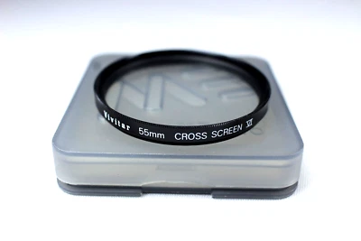 Vivitar 55 mm Cross Screen VI Screw-In Filter with Case Made in Japan - Image 1 of 4