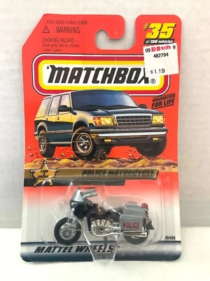 Matchbox POLICE MOTORCYCLE - 1999 #35 Law & Order Series - Image 1 of 3