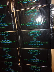 12 Packs 1995 Fleer Batman Forever Trading Card Packs 6 Cards Each Pack Nice Shp - Picture 1 of 2
