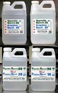 64 OZ BLENDS VG PG VEGETABLE GLYCERIN & PROPYLENE GLYCOL USP GRADE - Picture 1 of 10