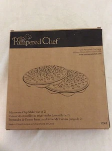 Pampered Chef Microwave Chip Maker Set Of 2 - Picture 1 of 4