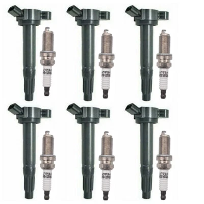 6pcs Ignition Coil & Spark Plug For 07-17 Toyota Camry 3.5L 90919-02251 UF598 - Image 1 of 4