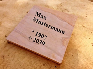 Liegeplatte Grab Liegestein Urnenstein Sandstein Steinplatte Grabplatte Friedhof - Bild 1 von 6