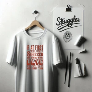 funny Dave TShirt, Hardworking tshirt, Vintage tshirt, Succeed t-shirt, Gift tee - Picture 1 of 8