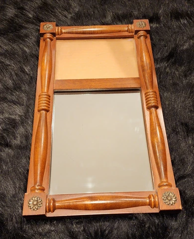Antique Gothic Floral Wood Mirror Wall Decor Cover