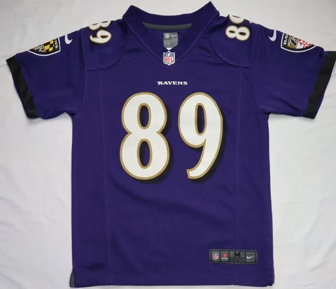 Nike On Field Baltimore Ravens #89 Steve Smith Sr. Jersey Youth Med 5-6 Purple Cover