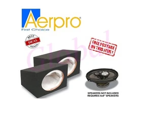 AERPRO SB69A 6x9" SEALED SPEAKER PAIR ENCLOSURE BOX MDF CABINET SURFACE 6x9 inch - Picture 1 of 5