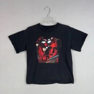 NWO Shirt Kids L Black Taz Sting New World Order Wrestling WCW WWF WWE NWO Y2K - Picture 1 of 9