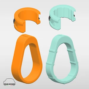ALL HANDLES MODELS for Fiat Topolino, Citroen Ami, Rocks 2pcs accessori maniglie - Afbeelding 1 van 7