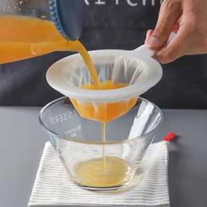 Soymilk Filter Mesh Sieve Milk Bag Juice Colander Handheld Flour Honey Strainer - Picture 1 of 11