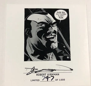 The Quotable Negan Kirkman Signed Edition #747/1000 Sold Out The Walking Dead - Picture 1 of 3