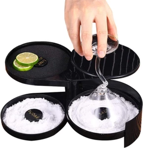 3-Tier Bar Juice Cocktail Seasoning Box Rimmers Bartender Tool Jewelry Storage B - Picture 1 of 12