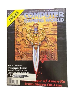 Computer Gaming World Strategy Magazine #95 The Dagger Of Amon-Ra From Sierra - Image 1 of 3