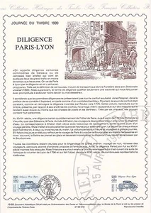 Document Philatélique 1er Jour : 18- 1989 Journée du Timbre Diligence - Picture 1 of 1