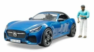 Bruder 1/16 Auto giocattolo blu Roadster con autista 03481 nuovissima! Spedizione gratuita! - Foto 1 di 2