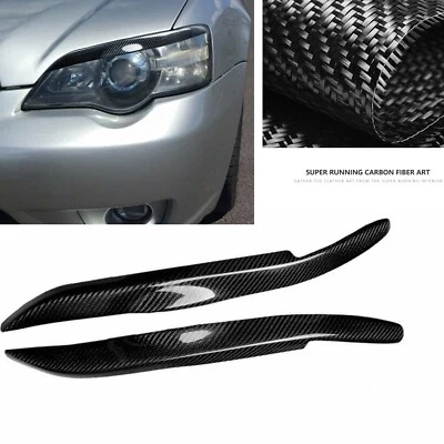Kit de cubierta de faros de párpados de coche de fibra de carbono para Subaru Legacy 2006-2008 Foto 1 de 4