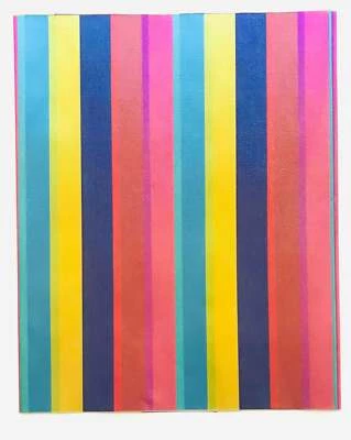 African Damask/ Metallic Jacquard/ Headtie, Gele Fabric - ‘Rainbow Boss’, ~2 yds - Image 1 of 2