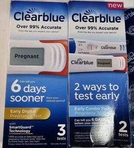 2 box 5 test Clearblue 6 days soonerDigital pregnancy test Open Box, SEALED TEST - Picture 1 of 3