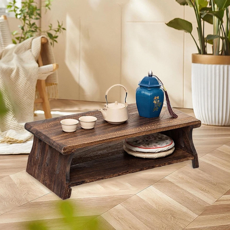 Coffee Table Sitting Dining Table Living Room Brown for Sitting The Floor - Image 1 of 1