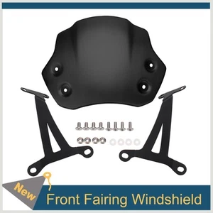 Front Windscreen Windshield For Triumph Speed 400 2023+ Fairing Flyscreen Black - Bild 1 von 10