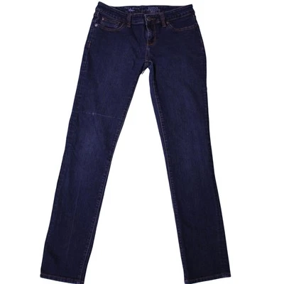 Jeans feminino limitado 678 tamanho 4 azul marinho escuro simplesmente reto elástico, serve para 30x31,25 - Imagem 1 de 4