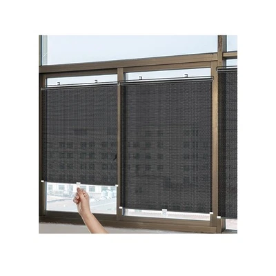 AionneWie Retractable Blackout Roller Blinds with Suction Cups 16x49in - Image 1 of 4