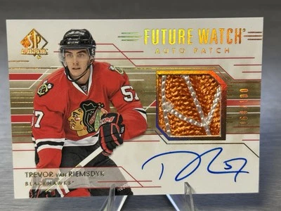 🧊🏒TREVOR VAN RIEMSDYK 2014 SP Authentic Future Watch Auto Patch /100 #TVR!🏒🧊 - Image 1 of 3