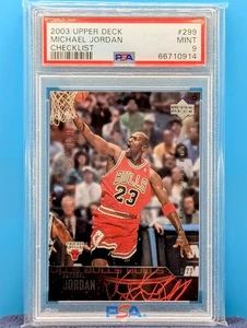 2003 Upper Deck 🏀 #299 Michael Jordan Exclusives Checklist PSA 9 📈 VERSANDKOSTENFREI! - Bild 1 von 2