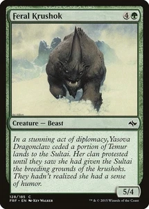 Magic the Gathering MTG Feral Krushok Fate Reforged FRF 128/185 Common NM/M - Picture 1 of 1