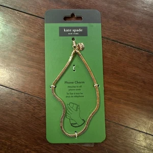 Kate Spade New York Handyanhänger Goldkette Accessoire passt allen Handyhüllen Neu mit Etikett - Bild 1 von 4