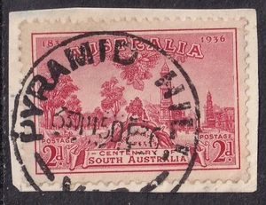 AUSTRALIEN VICTORIA POSTSTEMPEL / STEMPEL "PYRAMID HILL VIC" 1936 - Bild 1 von 1
