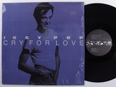 IGGY POP Cry For Love A&M 12" NM 45rpm SHRINK a - Image 1 of 2