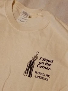 Vintage Standing On The Corner In Winslow Arizona T-Shirt Medium - Bild 1 von 6