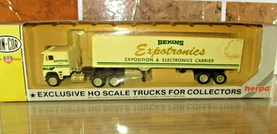 1:87 HO Scale Concor Bekins Expotronics Tractor & 40' Trailer Semi Truck - Image 1 of 4
