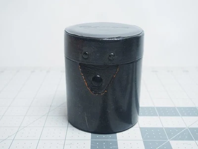 Estojo de lente dura cilíndrica vintage genuíno feito pela Canon - Imagem 1 de 4