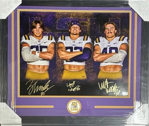 Foto firmada 16x20 Beckett LSU Tigers Zack Weeks West Weeks Whit Weeks - Imagen 1 de 1