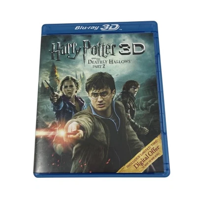 Harry Potter and the Deathly Hallows: Part II 2 3D (Blu-ray/DVD, 2011, 4-Disc) - Image 1 of 4