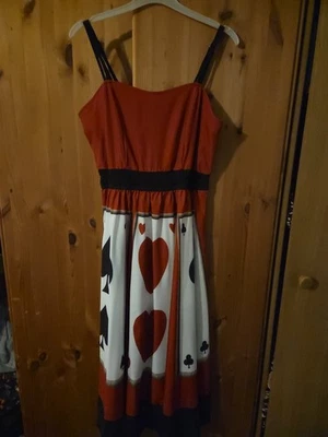 Queen Of Hearts Dressing Up Outfit Size L With Accessories - Image 1 of 4