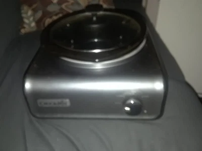 Crock Pot Hook Up 2.5 Quart Round Slow Cooker SCCPMD2-CH Black/Dark Gray - Image 1 of 4