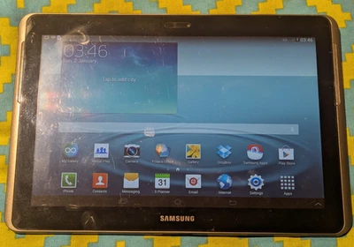Samsung Galaxy Tab 2 10.1 Android Tablet, GT-P5100, 16GB, Wi-Fi + 3G, Titanium - Image 1 of 4